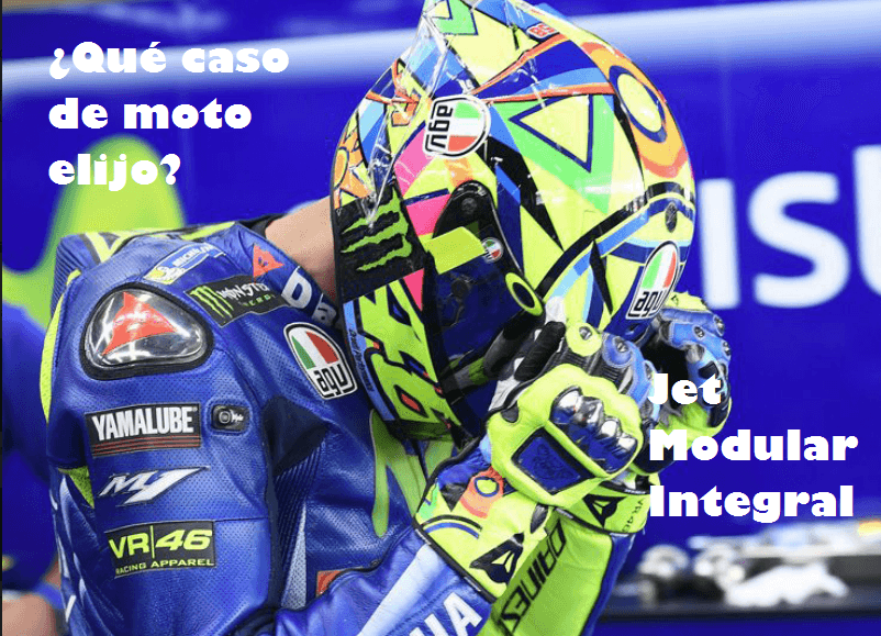 Elegir casco de moto integral modular o jet